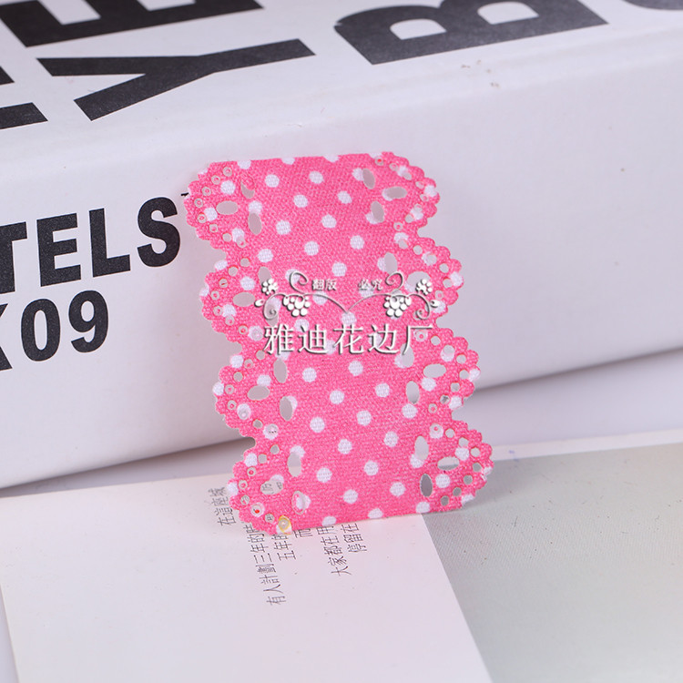 发饰发夹配件辅料 手工DIY方片波点材料手工装饰 厂家直销细节图