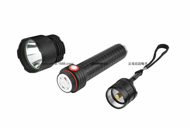 Cree L2 مصباح يدوي مفعم بضوء يدوي مشحن ببطارية موصولة يدوياً Specification image