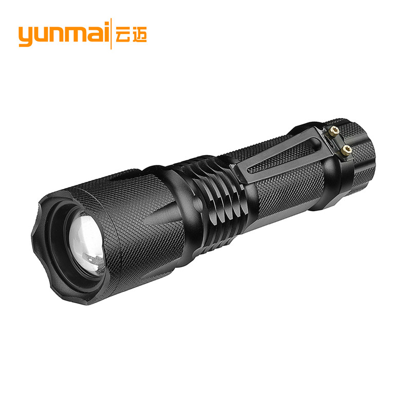 T6强光手电筒 变焦手电 户外SOS手电 LED超亮手电筒