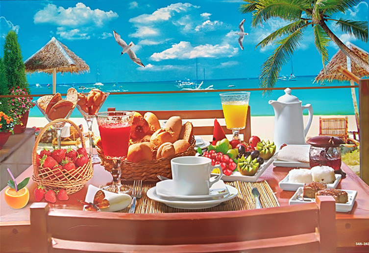 水果 果盆 香蕉 西瓜 葡萄 草莓 苹果 年画 挂画 墙画