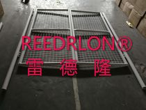 Guardrail gate barbed wire gate pair door single door temporary gate fence Red Long