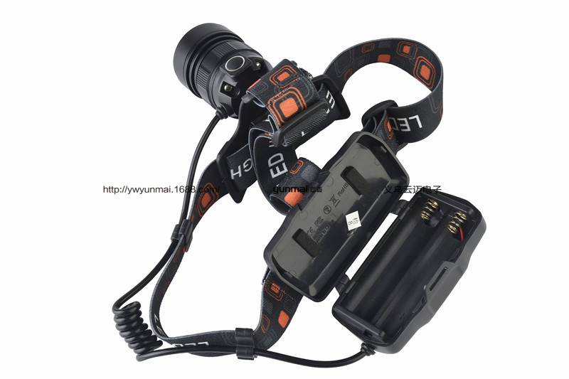 头灯、头戴式电筒实物图