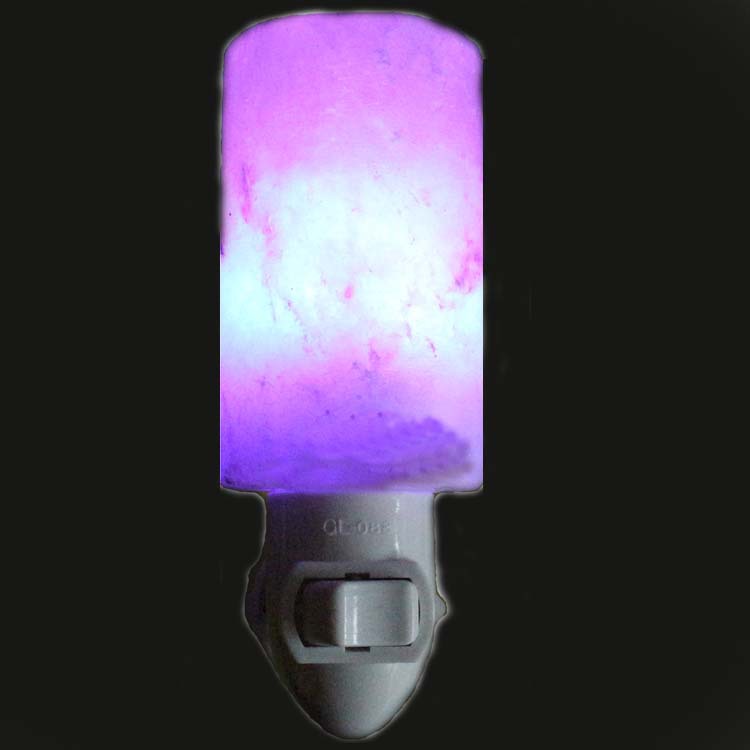 Anion small night light crystal salt lamp small wall lamp LED colorful bedside lamp Specification drawing