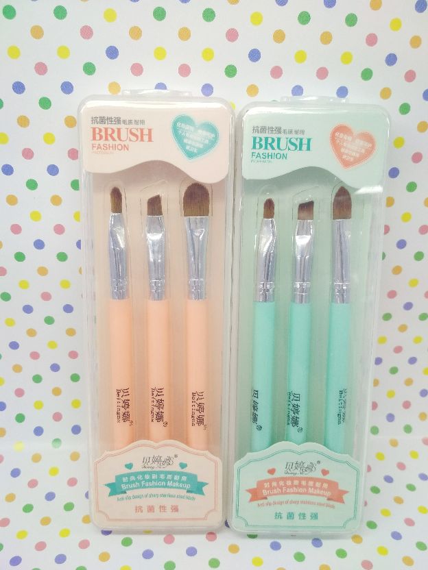 Betina 3-piece beauty tool eyeshadow brush, eyebrow brush, fashionable makeup brush, durable bristles