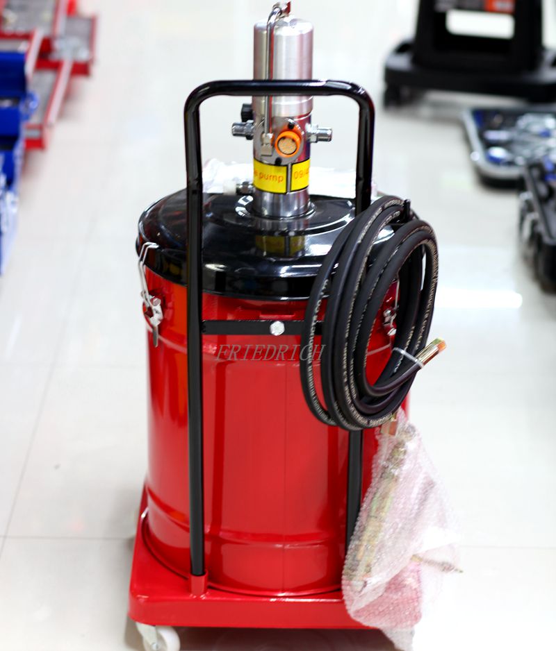 Pneumatic high-pressure grease pump, grease gun, oil injector, high-pressure yellow oil pump, lubrication pump, oil injector, oil pumping unit details Picture