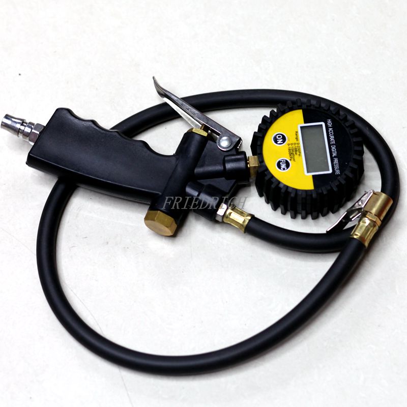 High-precision tire pressure gauge. Tire pressure gauge for automobiles. Tire pressure gauge. Measure tire pressure monitor air. Application Scenario