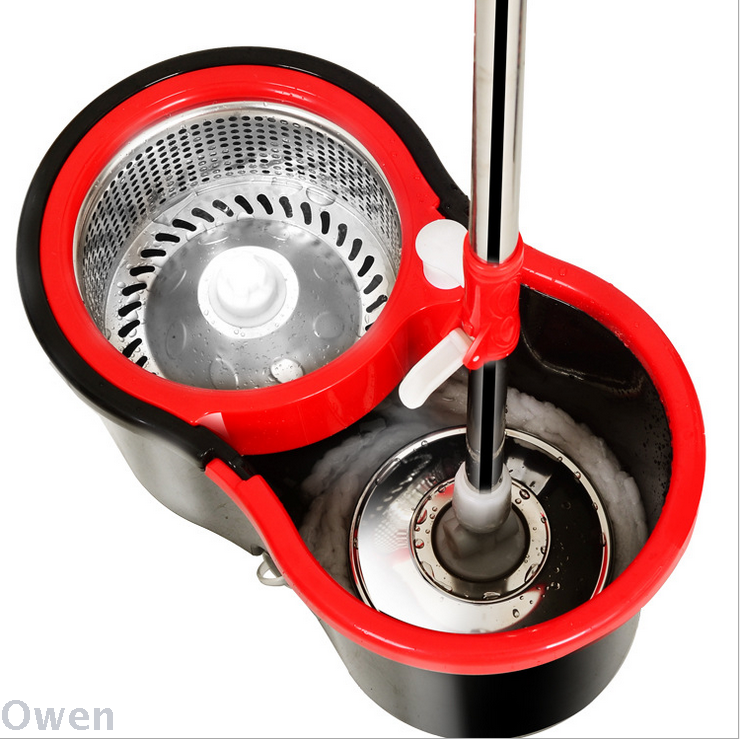 Gift manufacturers Direct sales thickened good mop rotary mop dry mop free hand wash mop rotary bucket full figure