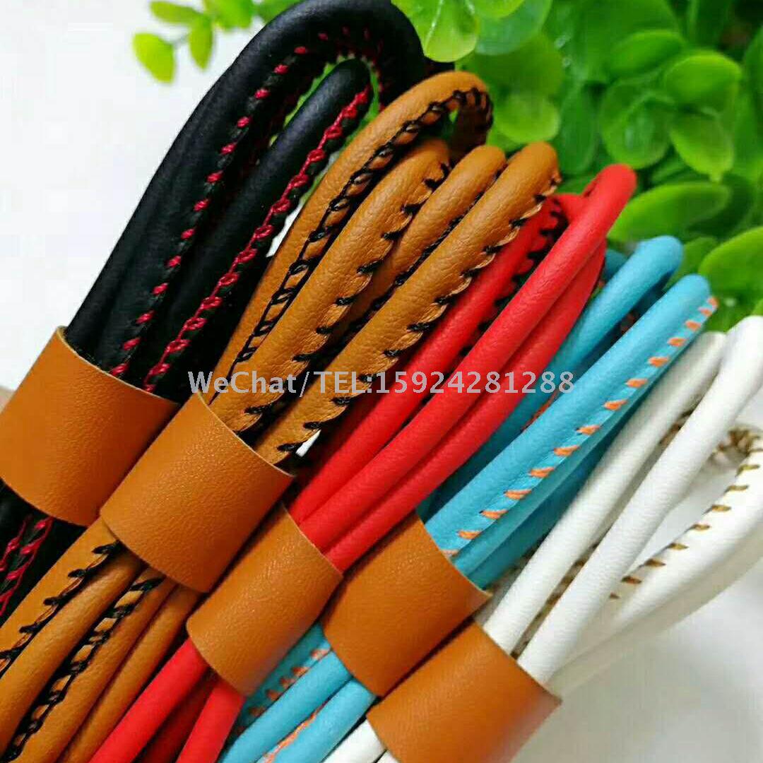 新款USB皮革数据线 安卓/苹果手机通用充电线细节图