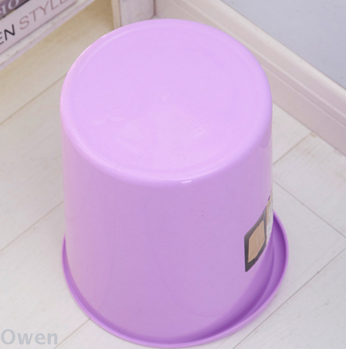 创意客厅厨房垃圾桶家用办公垃圾篓圆形厕所塑料垃圾桶批发细节图