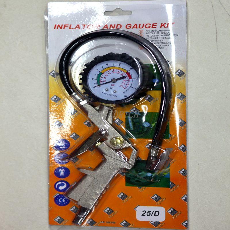 High-precision tire pressure gauge. Tire pressure gauge for automobiles. Tire pressure gauge. Measure tire pressure monitor air. Specification image
