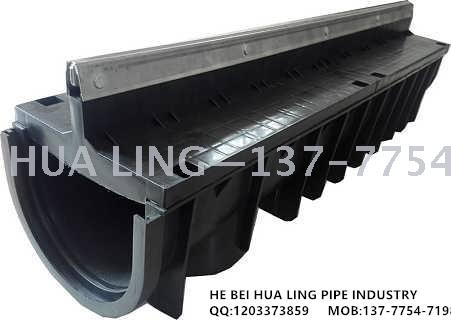 Factory direct sales of linear drainage channels, finished HDPE drainage channels, resin concrete drainage channels Specification image
