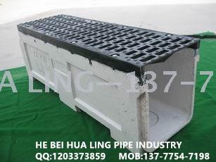 Factory direct sales of linear drainage channels, finished HDPE drainage channels, resin concrete drainage channels details Picture