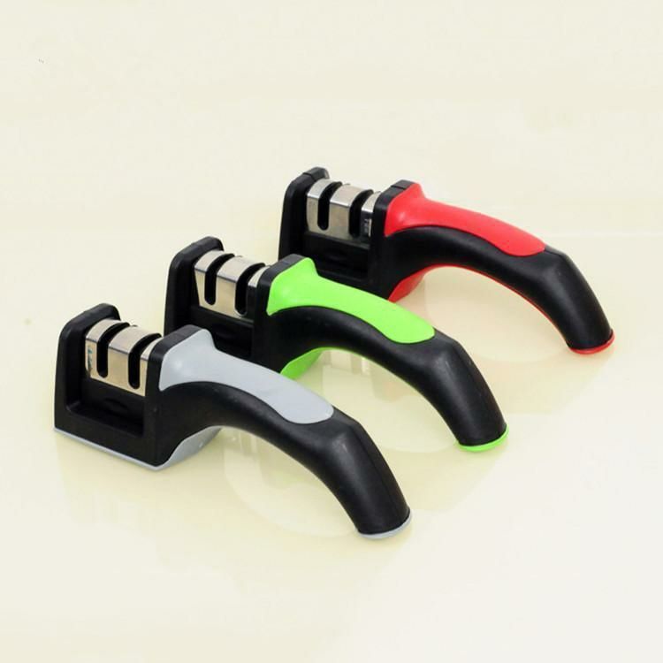 方头手柄磨刀器双头陶瓷金刚石磨刀knife sharpen细节图