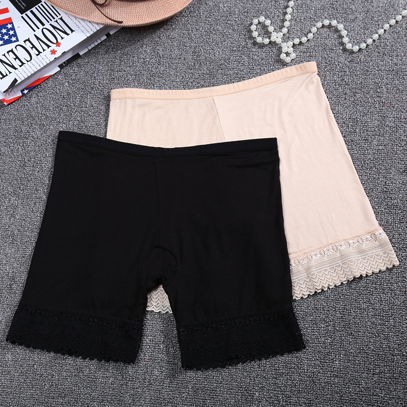 European And American Style Sexy Lace Lace Women's Boxer Briefs Seamless Girl Safety Pants Insurance Pants Wholesale Specification drawing