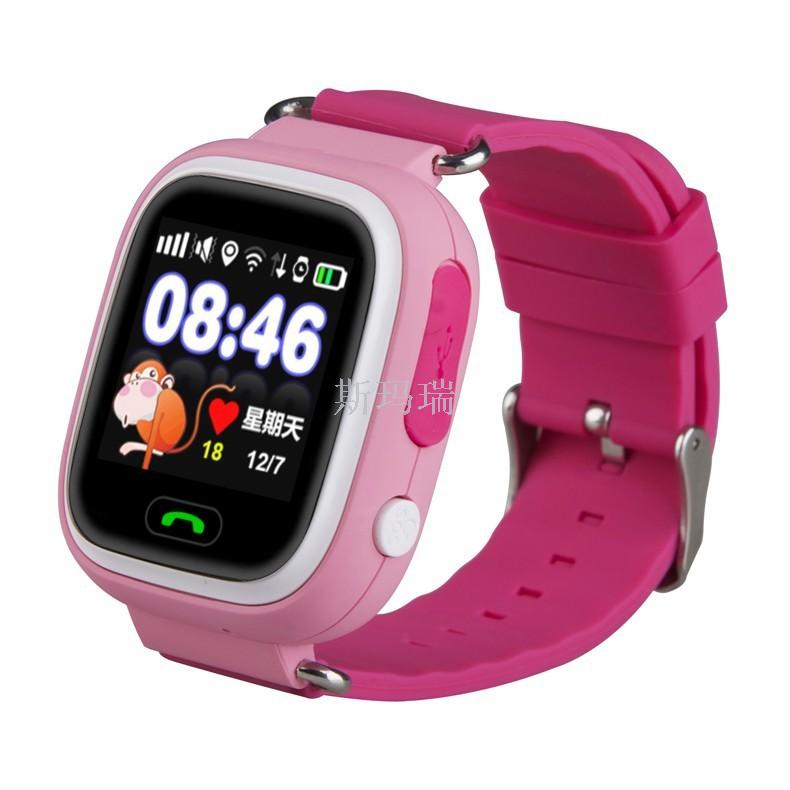 Q90 Children's watch phone 1.22 color screen touch phone GPS positioning smart watch Specification image