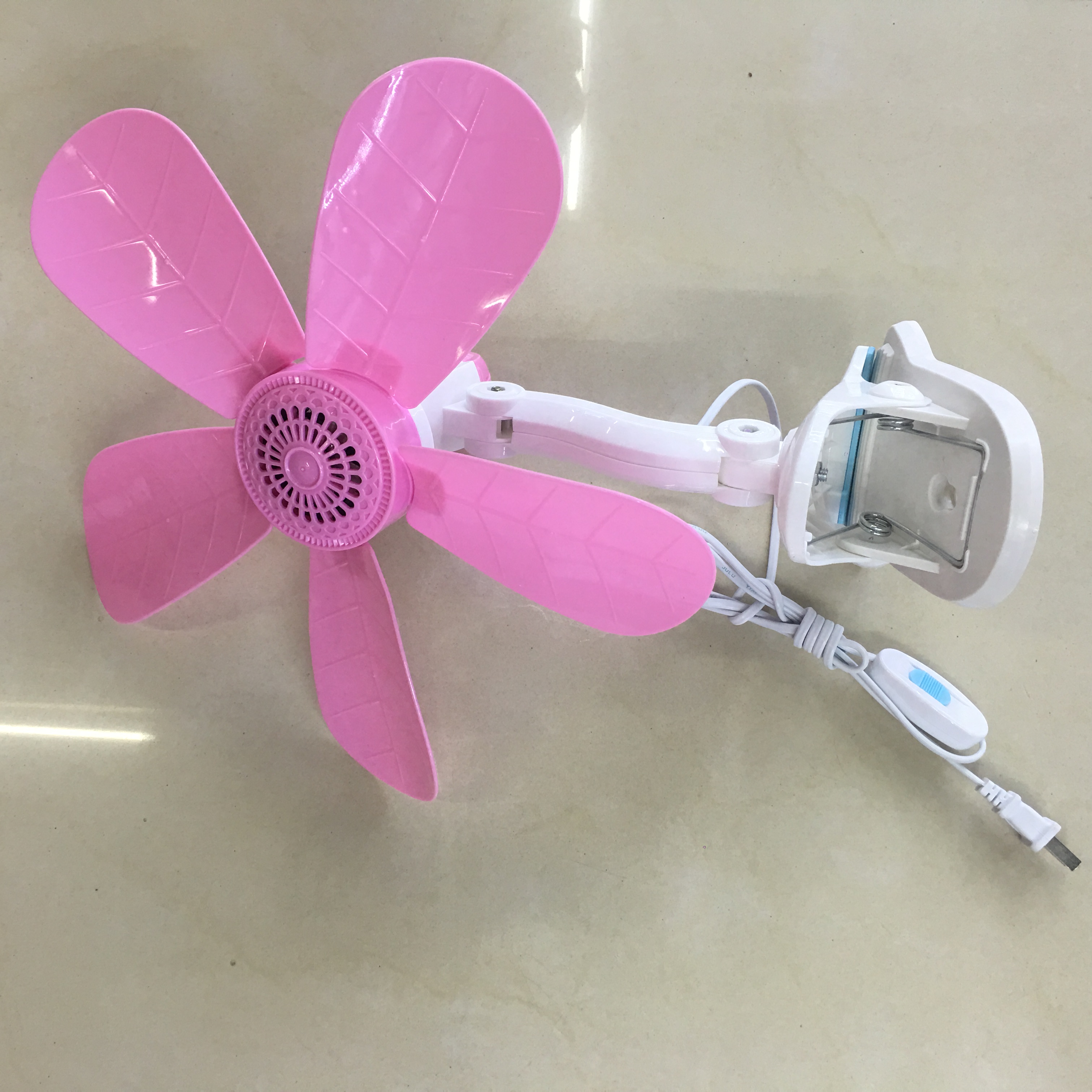 Plug 5-blade clip fan, 4-blade plug fan, plug ceiling fan factory direct sales Specification image