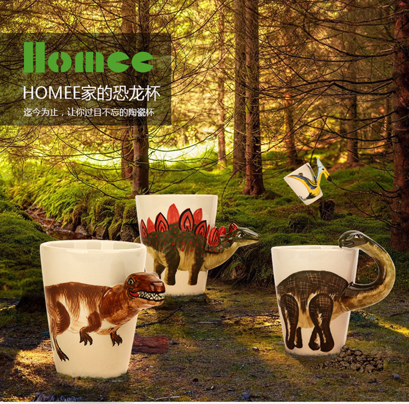 Creative 3D dinosaur ceramic cup New dinosaur cup