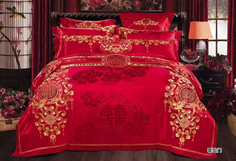 All-cotton wedding multi-piece set details Picture
