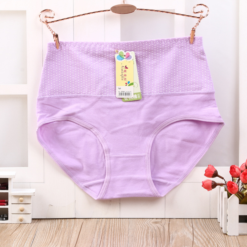 Hot Underwear Simple Comfortable High Waist Cotton Underwear Europe And The United States Women's Underwear Women Briefs Fen Application Scenario