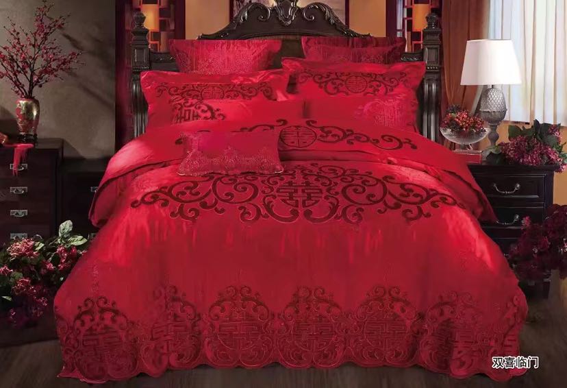 All-cotton wedding multi-piece set