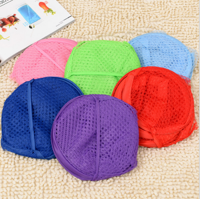 供应优质大号脏衣篮 折叠彩网 收纳筐 脏衣篓 脏衣服桶细节图