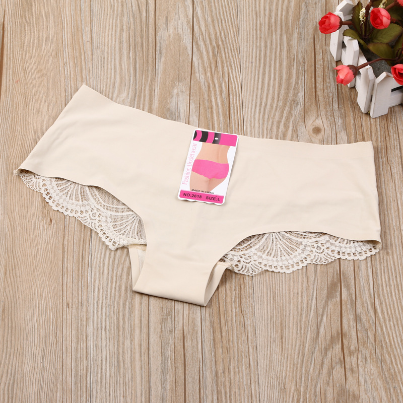 Six Color Ladies Foreign Trade Original Single European And American Explosive Nylon Hollow Female Triangle Underwear Fen details Picture