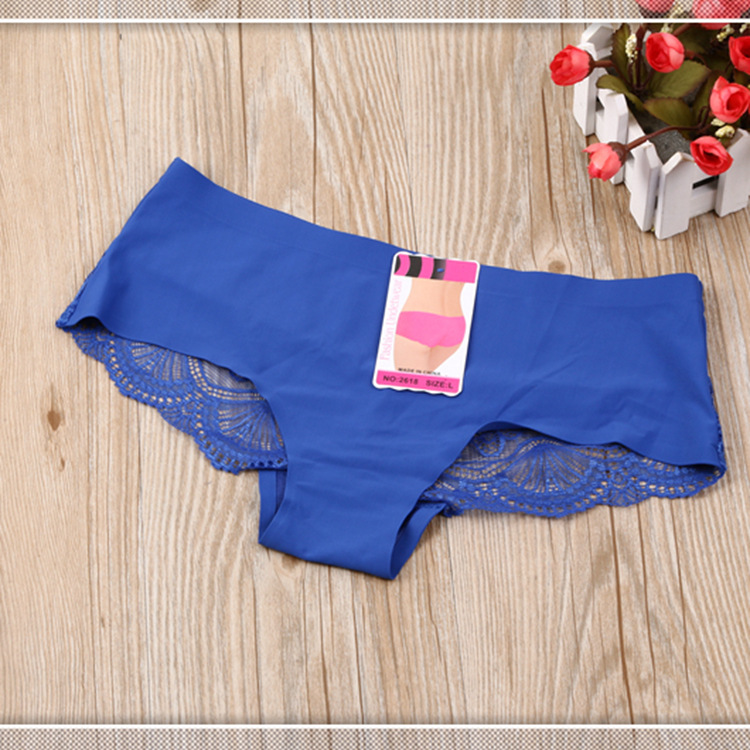 Six Color Ladies Foreign Trade Original Single European And American Explosive Nylon Hollow Female Triangle Underwear Fen