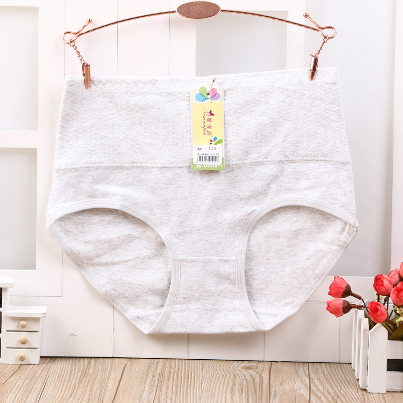Hot Underwear Simple Comfortable High Waist Cotton Underwear Europe And The United States Women's Underwear Women Briefs Fen details Picture