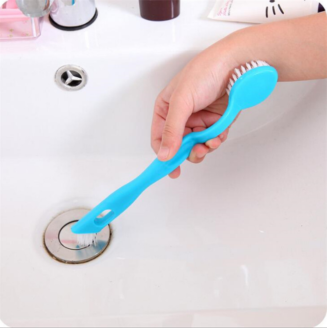 厂家批发软毛鞋刷 双头便携式鞋刷鞋擦 两头可用鞋内清洁刷子细节图