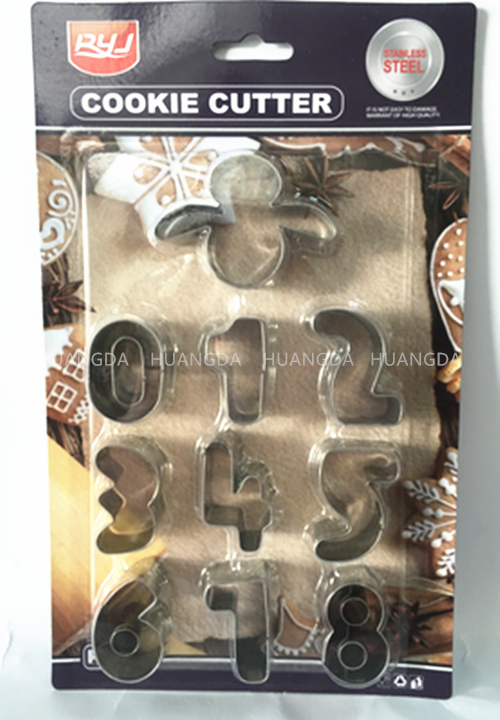 【HUANG DA】10PCS数字模具