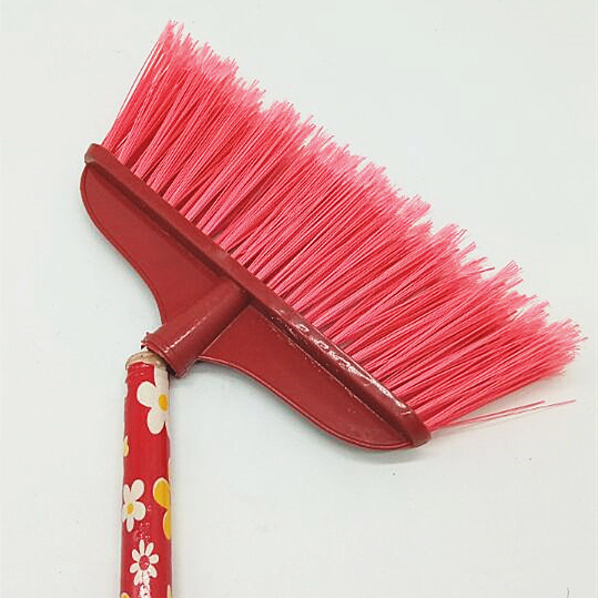 Wooden handle widened plastic sweeping broom, specially designed for factories, property management and residential areas Specification image