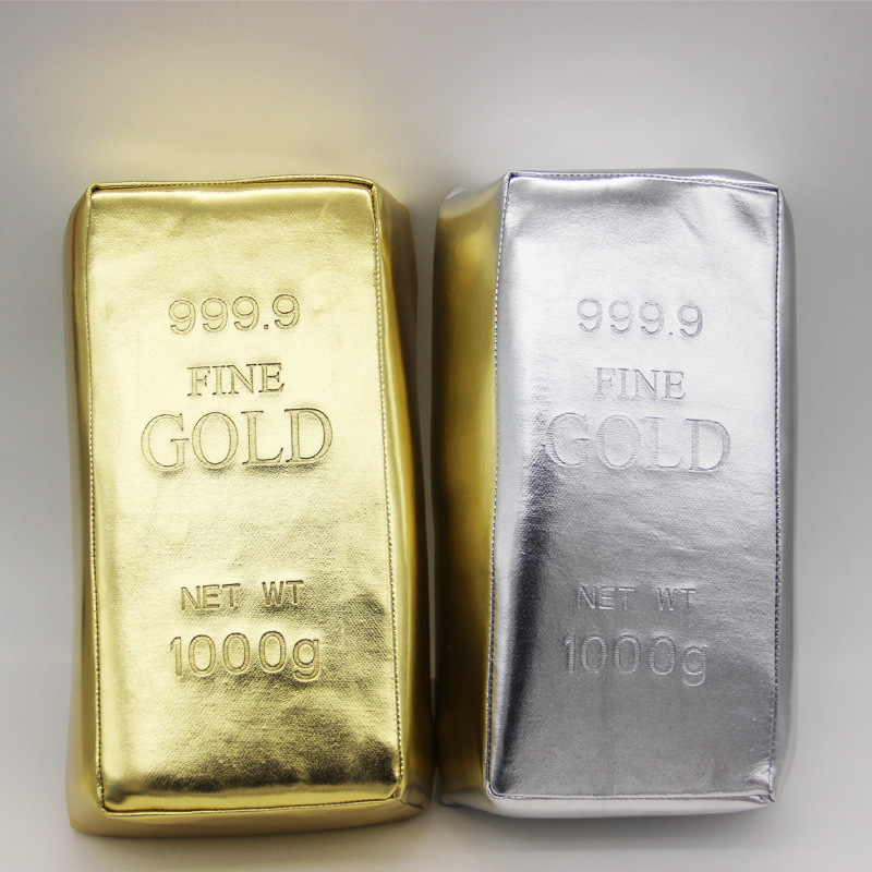 创意仿真金砖枕头新款头枕靠枕 办公靠枕家居