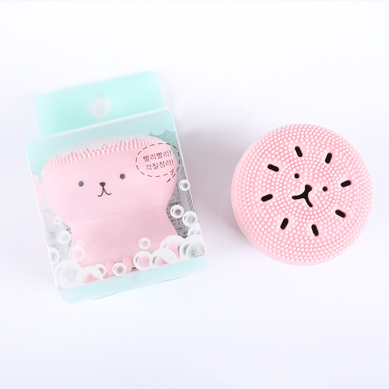 小章鱼洗脸刷 硅胶卡通粉扑 洁面刷工具产品图