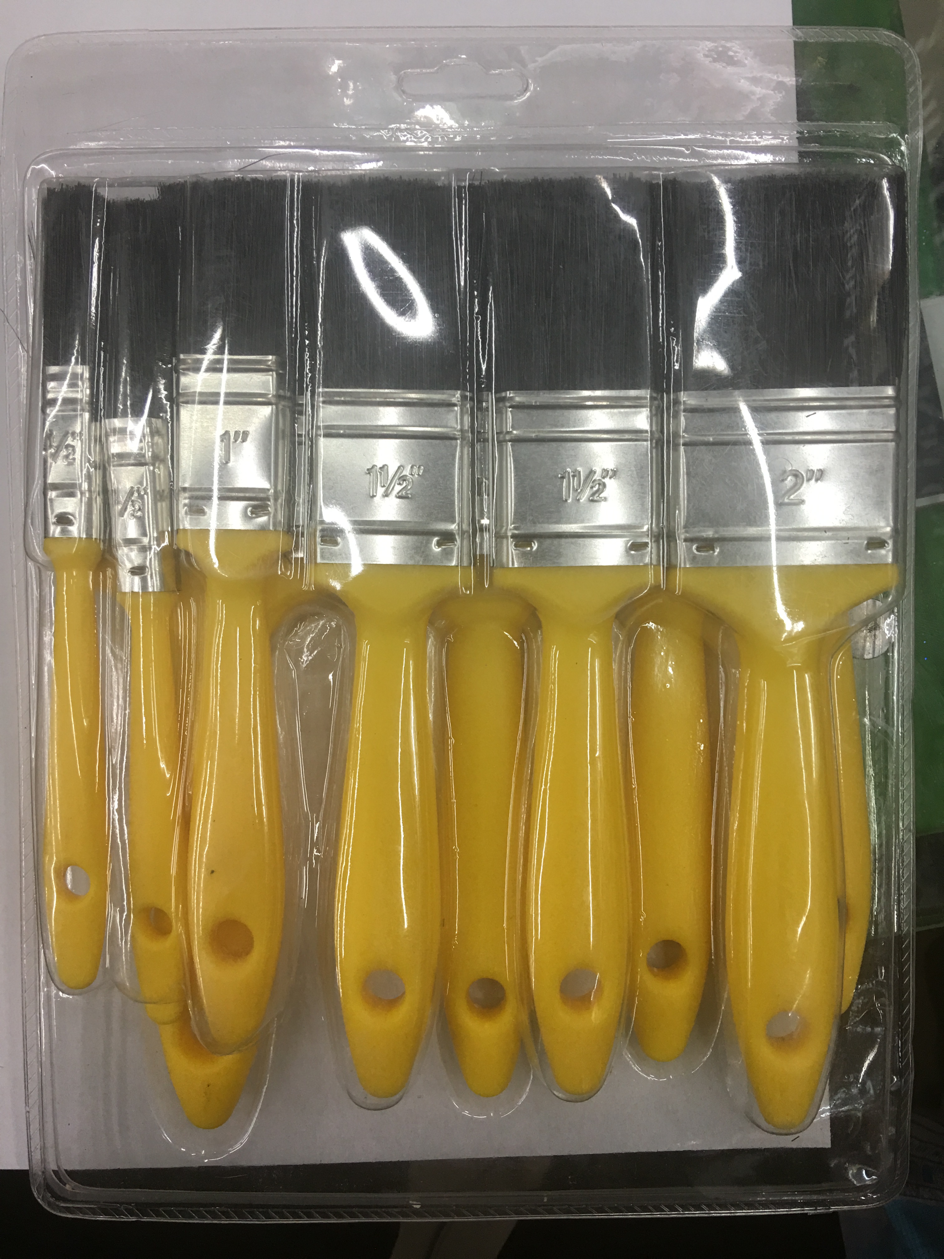 黄色套装油漆刷产品图