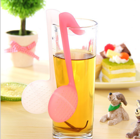 T Creative note Tea brewing spoon, tea strainer, tea spoon stirring spoon, flower tea brewing companion, tea strainer, tea strainer details Picture