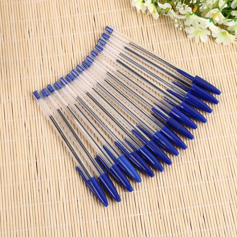 Ballpoint Pen Blue Ballpoint Pen Bullet Handy Rod Plastic Red Black Blue details Picture