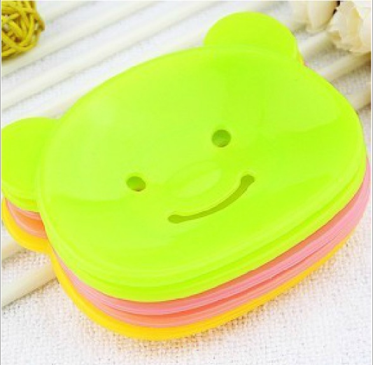 厂家直销 卡通小熊皂盒 香皂盒 肥皂盒 皂托 皂架 创意礼品