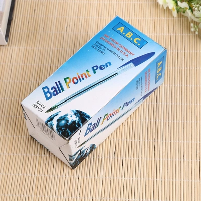 Ballpoint Pen Blue Ballpoint Pen Bullet Handy Rod Plastic Red Black Blue