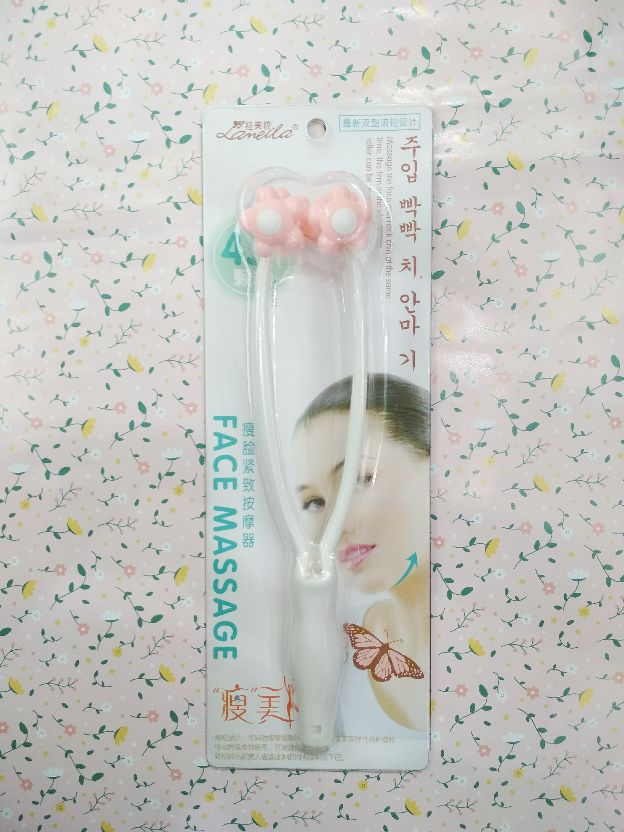 拉美拉 廋脸紧致按摩器滚轮三段提拉脸部v型手动滚轮廋脸神器