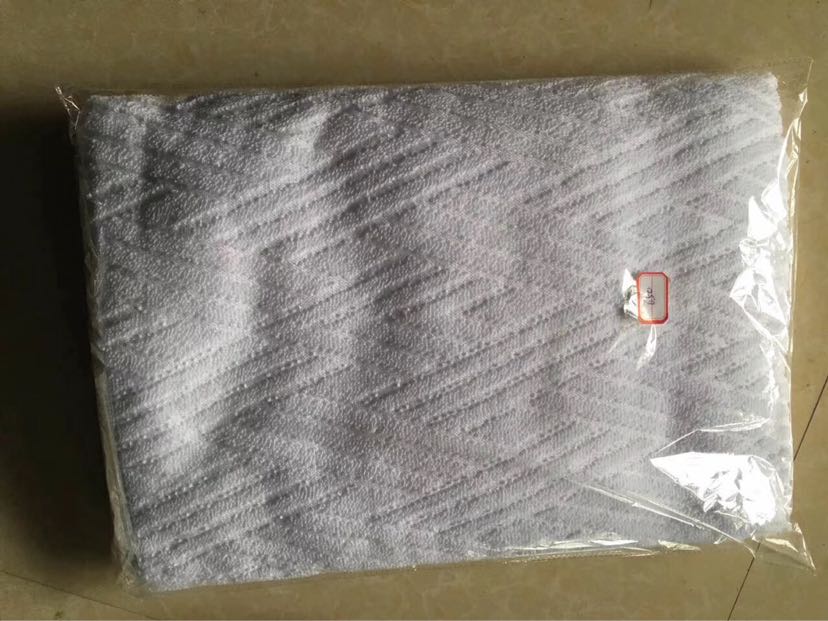Plain jacquard pilgrimage scarf Specification image
