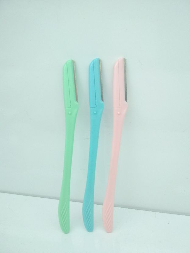 修眉刀折叠式女用 新手刮眉刀初学者安全便携修眉刀片套装三支装细节图