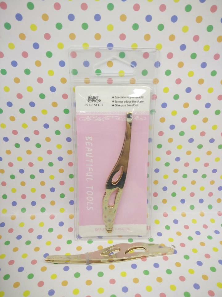 不锈钢弧形斜口修眉夹镊子眉钳睫毛夹拔毛夹子美妆工具