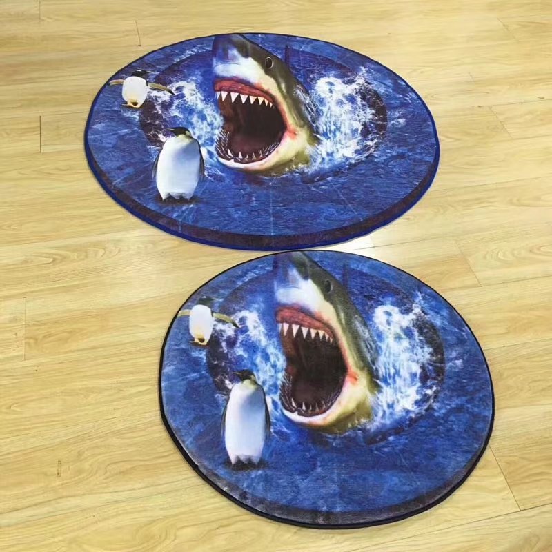 The new best-selling Dornier floor mat, round floor mat, 3D color-printed floor mat with a round shape Specification drawing