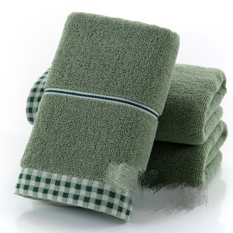 Tinglong Factory direct sale of pure cotton dark-colored edged towels with retro style, exclusively for supermarkets Application Scenario