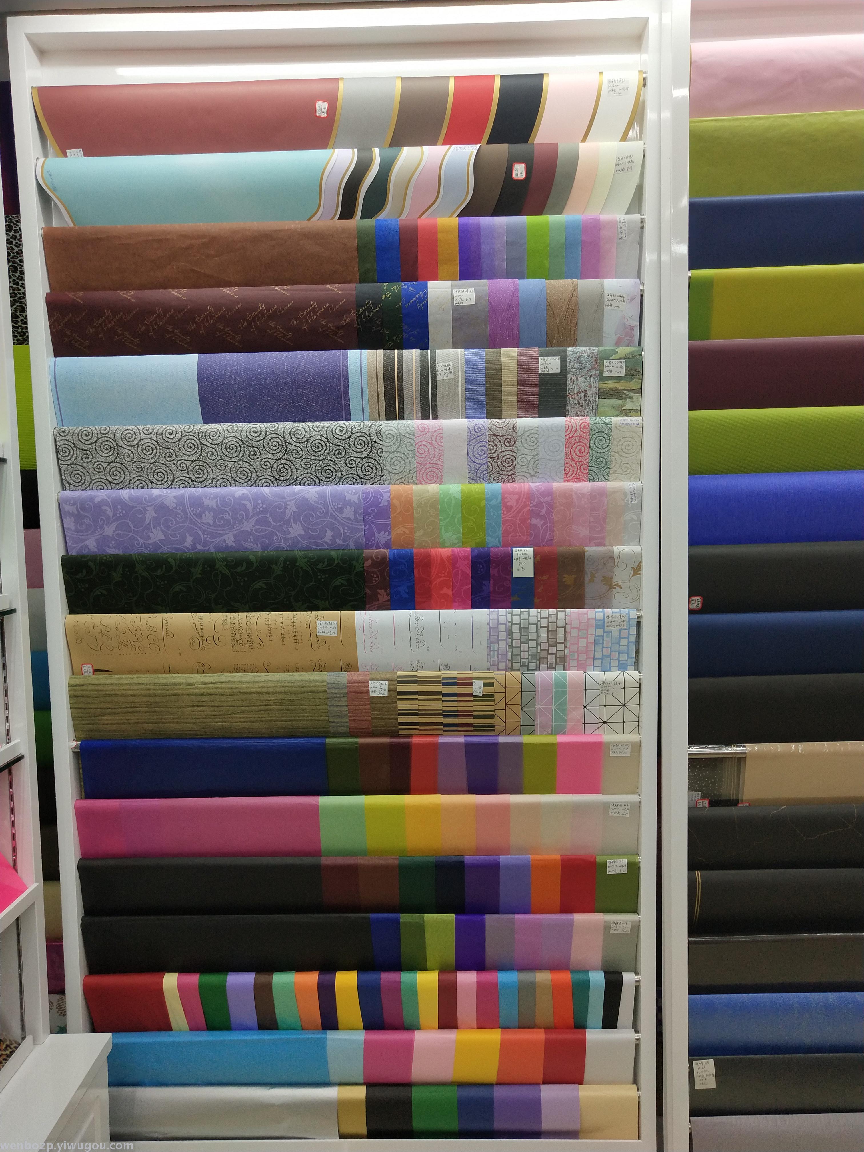 厂家直销彩色薄页纸 彩色邹纹纸 鲜花包装纸细节图