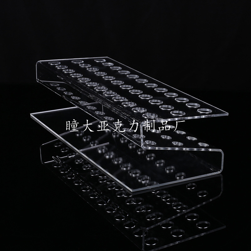 亚克力笔架 有机玻璃展示架亚克力板定做 Z形笔架亚克力制品细节图