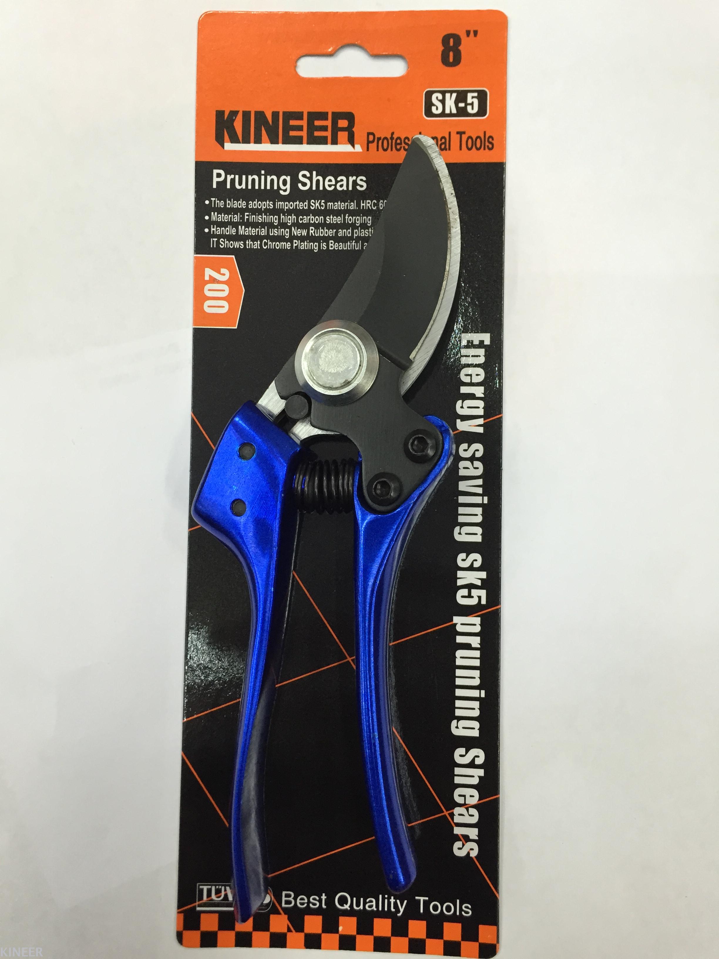 High-end branch pruning shears and pruning scissors