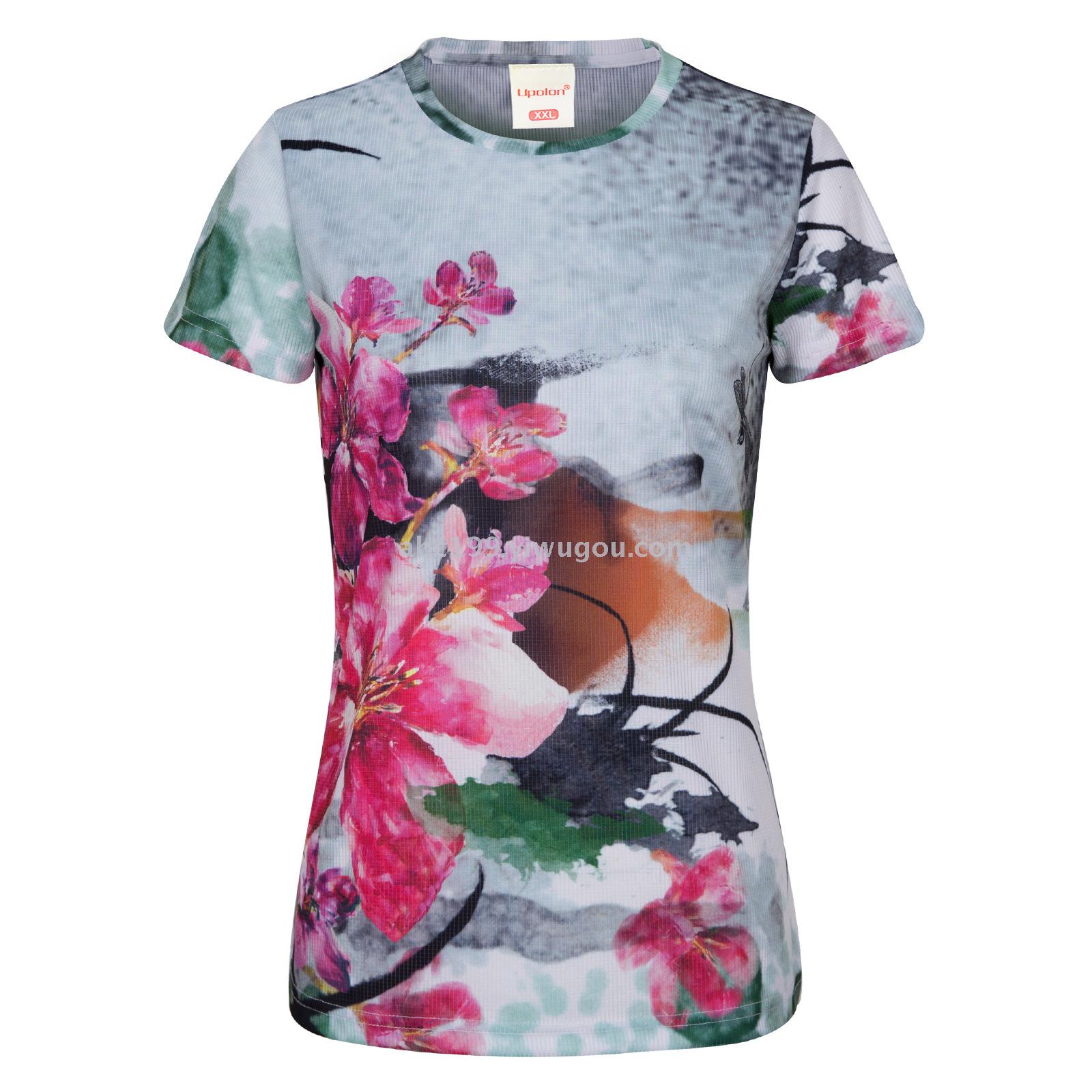 数码印花企业工作服翻领POLO衫 圆领T恤广告衫 热升华产品图