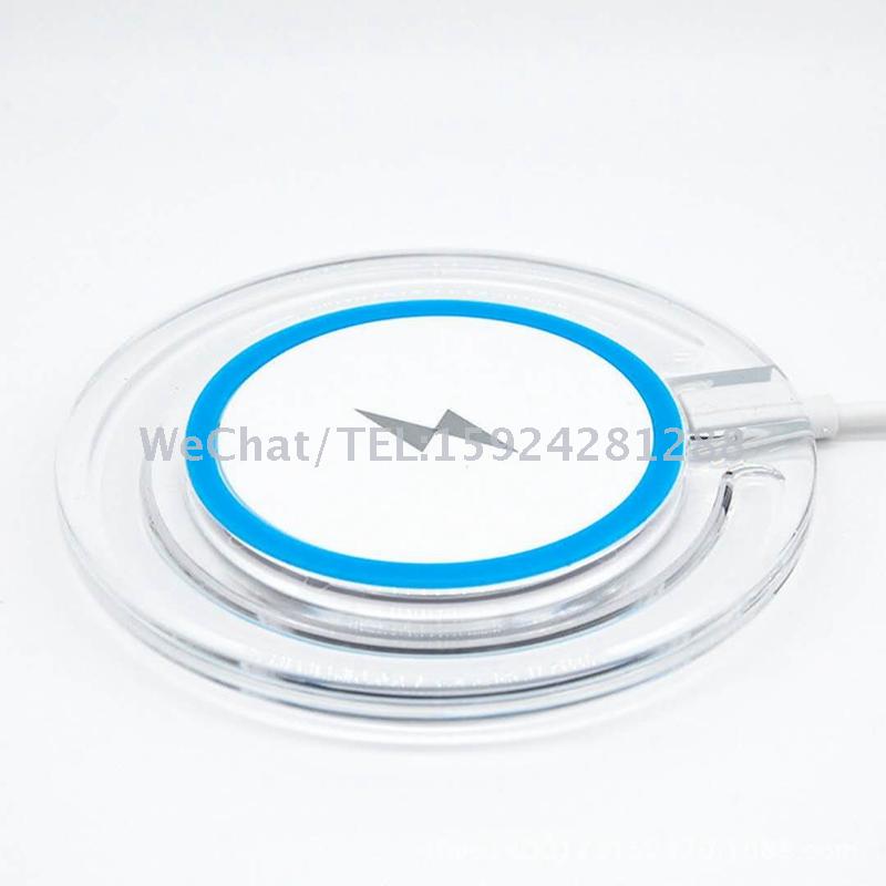 新款Q3水晶闪电无线充 圆形 支持苹果X/三星S6等无线快充细节图