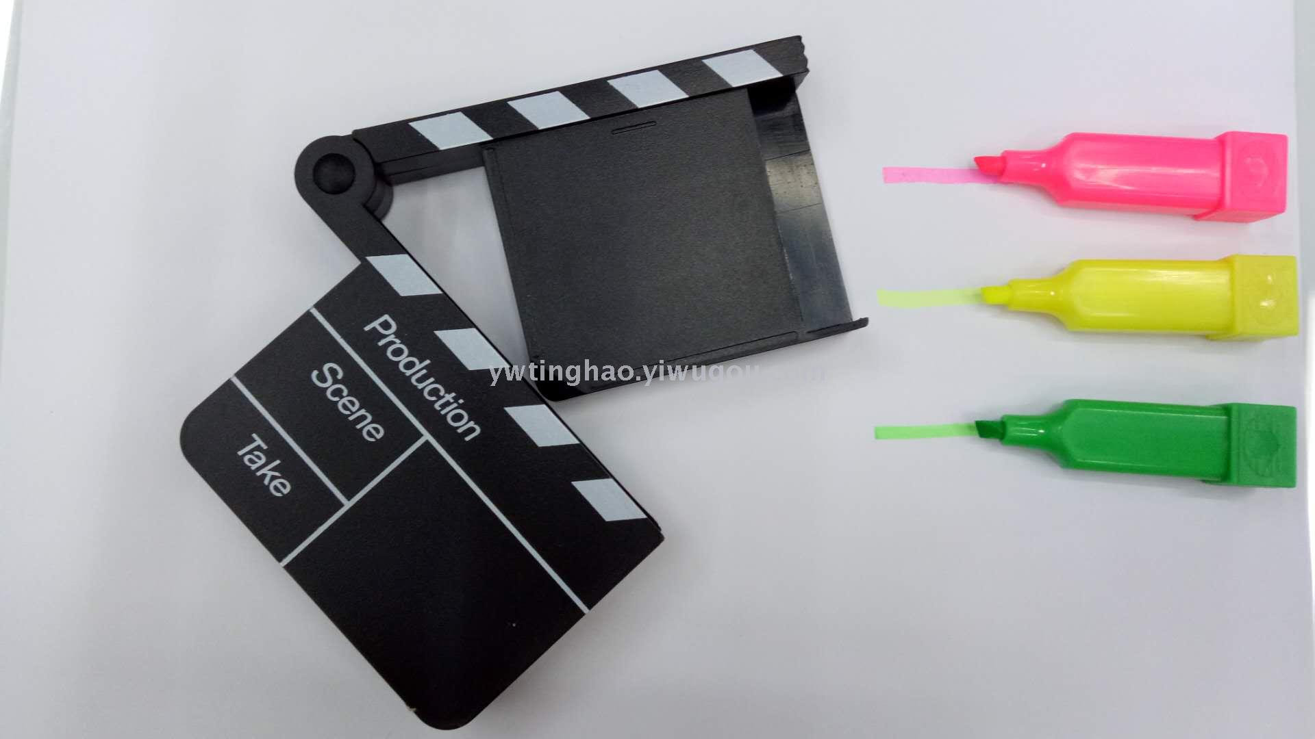 Highlighter Movie Shoot Highlighter Marker Three-Color Pen